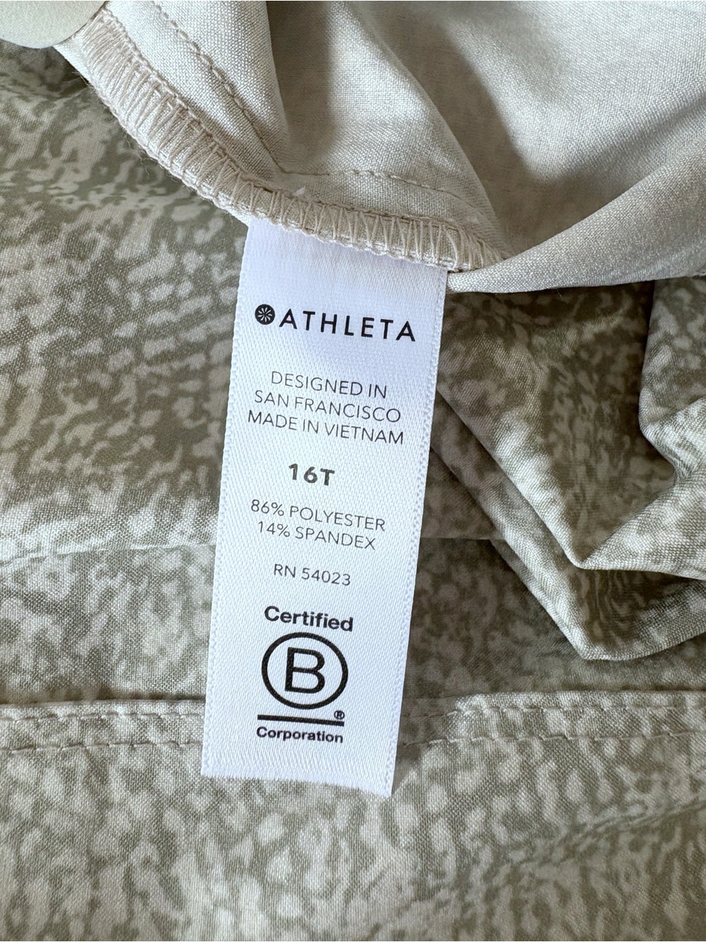 Athleta Venture Printed Pant Women 16T Gray Jogger Featherweight Utility NWT - Picture 5 of 11